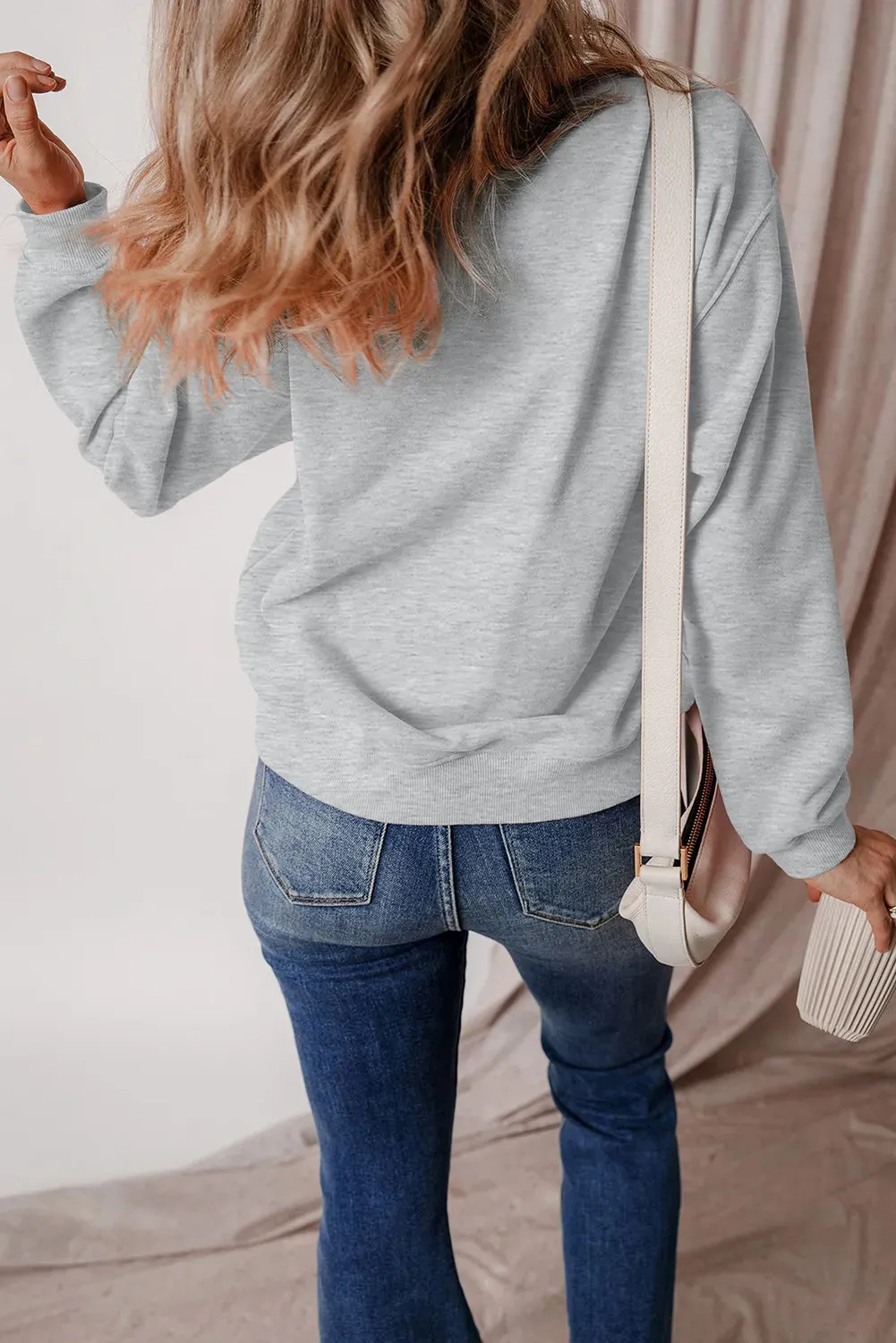 Graphic Round Neck Long Sleeve Sweatshirt sold by Charming Charlie product image thumbnail 2