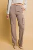 Love Tree High Rise Cargo Pants with Pockets sold by Charming Charlie