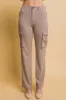 Love Tree High Rise Cargo Pants with Pockets sold by Charming Charlie