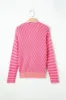 Striped V-Neck Button Up Cardigan sold by Charming Charlie