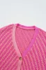 Striped V-Neck Button Up Cardigan sold by Charming Charlie