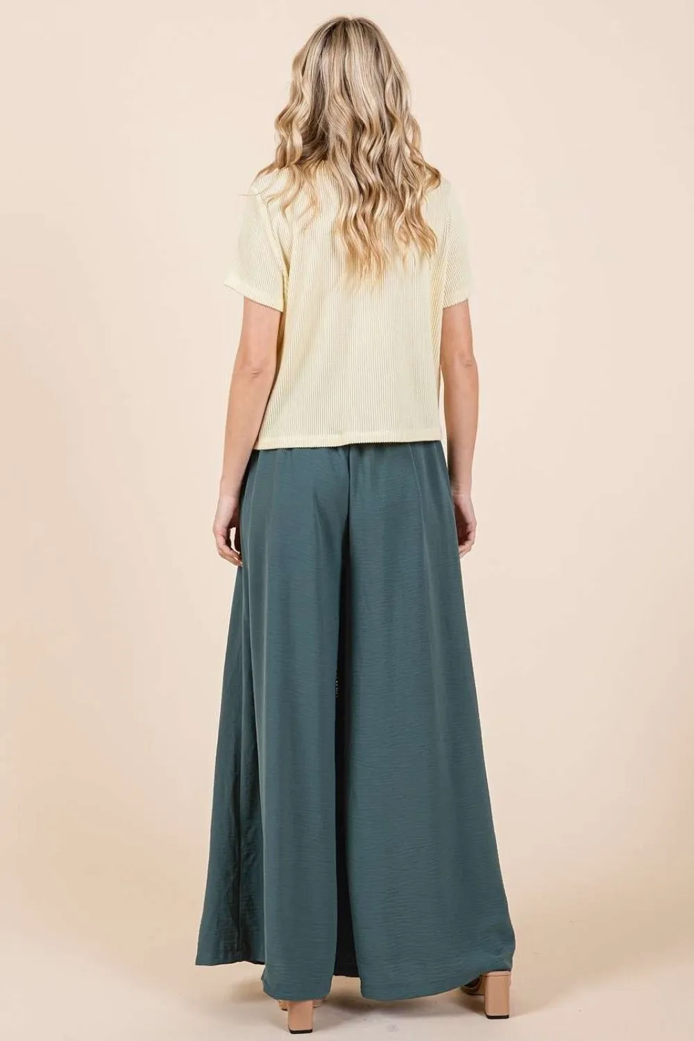 Mittoshop Pleated Wide Leg Pants sold by Charming Charlie product image thumbnail 2