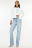 Kancan Distressed High Waist Straight Jeans sold by Charming Charlie