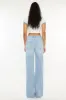 Kancan Distressed High Waist Straight Jeans sold by Charming Charlie