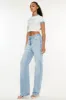 Kancan Distressed High Waist Straight Jeans sold by Charming Charlie