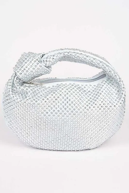 Tonal Studded Knotted Soft Clutch sold by Charming Charlie product image thumbnail 2