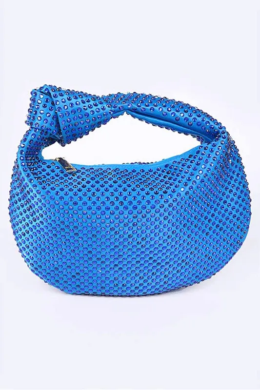 Tonal Studded Knotted Soft Clutch sold by Charming Charlie product image thumbnail 4