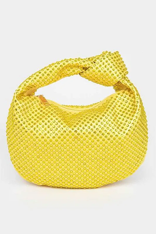Tonal Studded Knotted Soft Clutch sold by Charming Charlie product image thumbnail 3