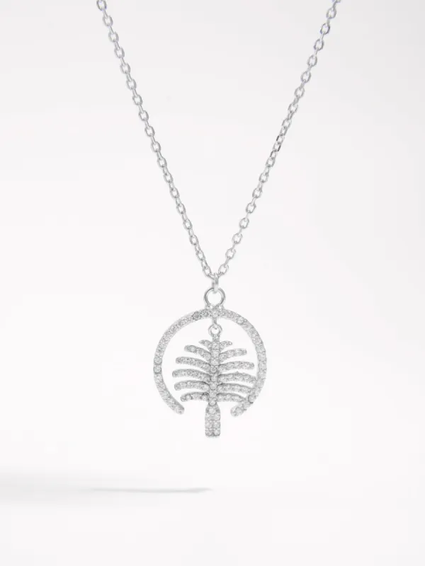 925 Sterling Silver Zircon Pendant Necklace sold by Charming Charlie