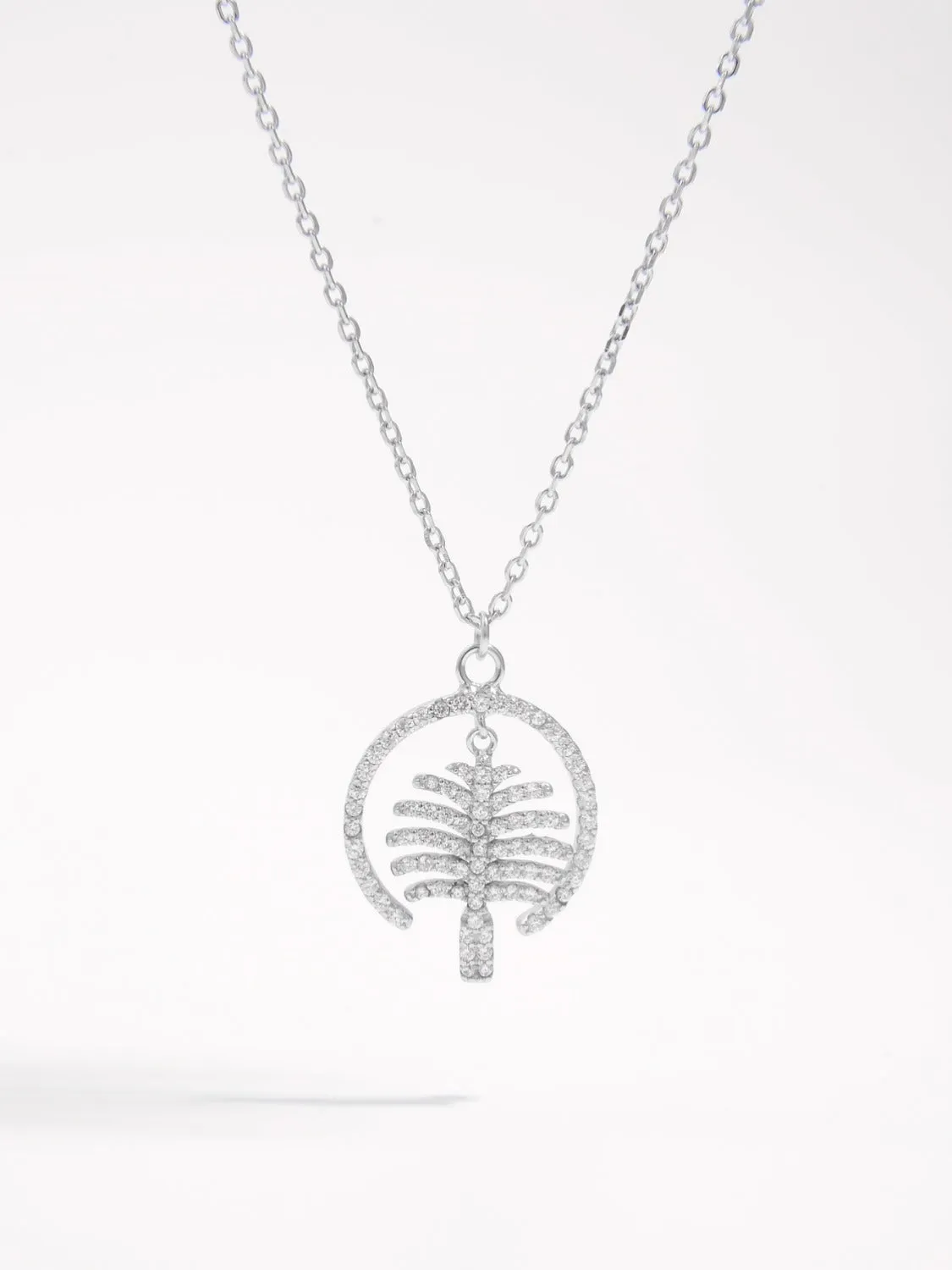 925 Sterling Silver Zircon Pendant Necklace sold by Charming Charlie