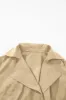 Collared Neck Tie Waist Buttoned Long Sleeve Trench Coat sold by Charming Charlie