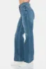 Judy Blue Full Size Tummy Control Cut Raw Hem Straight Jeans sold by Charming Charlie
