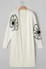Full Size Flower Open Front Long Sleeve Cardigan sold by Charming Charlie