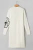 Full Size Flower Open Front Long Sleeve Cardigan sold by Charming Charlie