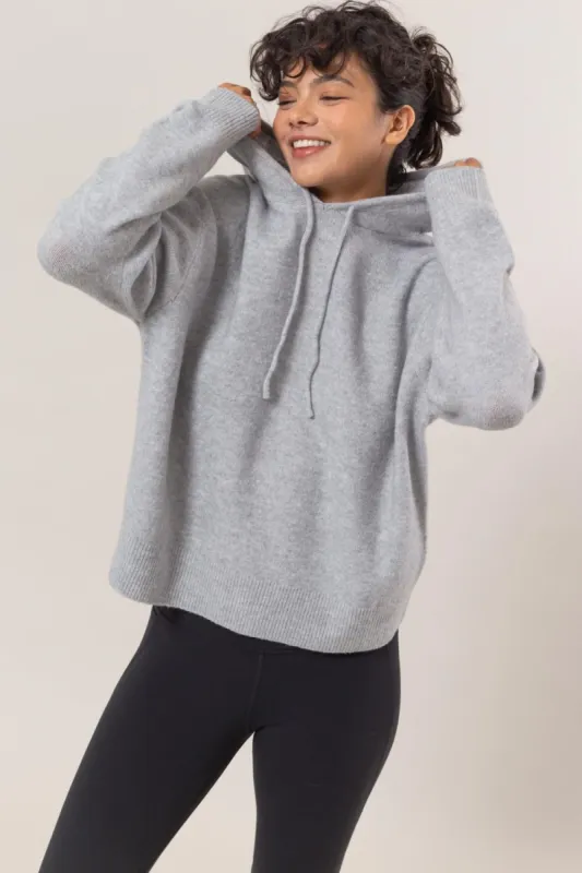 HYFVE Drawstring Long Sleeve Hooded Sweater sold by Charming Charlie