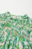 Frill Printed Mock Neck Flounce Sleeve Blouse sold by Charming Charlie
