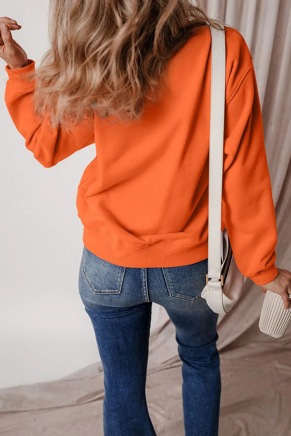 Letter Round Neck Long Sleeve Sweatshirt sold by Charming Charlie product image thumbnail 2