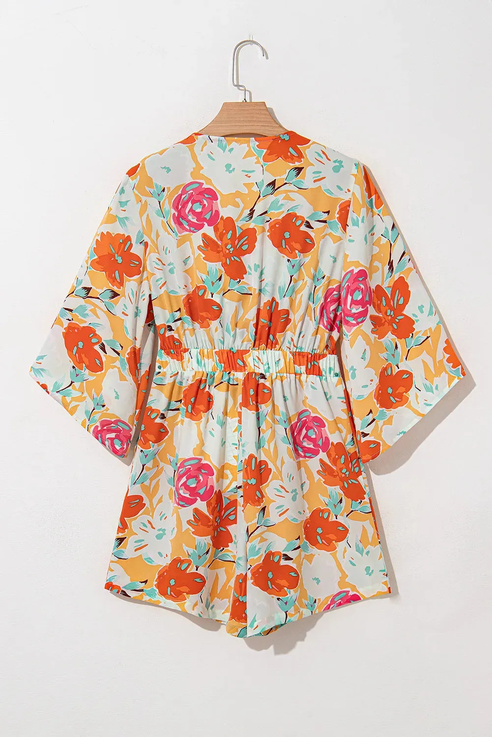 Tied Printed Half Sleeve Romper sold by Charming Charlie product image thumbnail 4