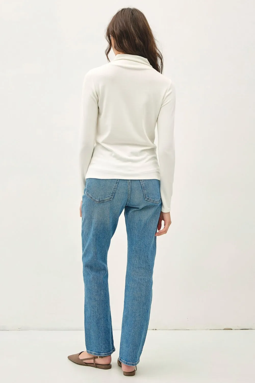 Be Cool Mock Neck Long Sleeve T-Shirt sold by Charming Charlie product image thumbnail 3