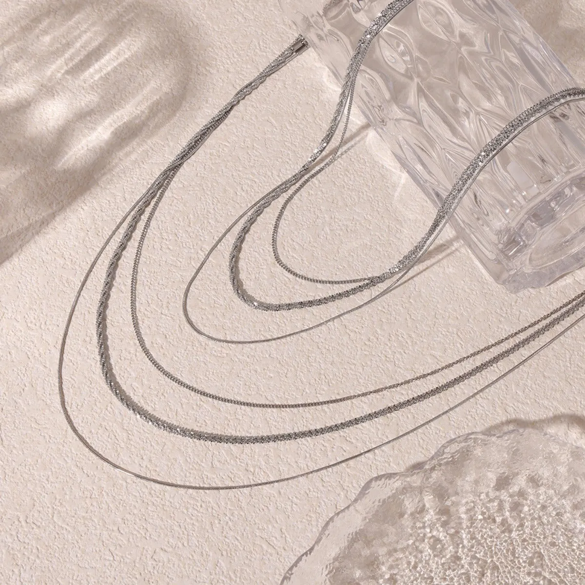 Titanium Steel Three-Layered Necklace sold by Charming Charlie product image thumbnail 2