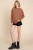 BOMBOM Drop Shoulder Long Sleeve Knit Top sold by Charming Charlie
