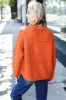 Casual Days Rust Loose Knit Henley Button Sweater sold by Charming Charlie
