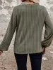 Leopard Round Neck Long Sleeve T-Shirt sold by Charming Charlie
