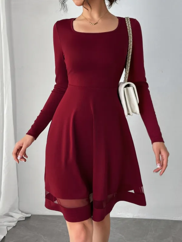 Square Neck Long Sleeve Mini Dress sold by Charming Charlie