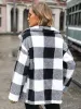 Plaid Collared Neck Button Down Jacket sold by Charming Charlie