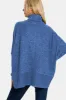 Zenana Full Size Brushed Melange Hacci Turtleneck Sweater sold by Charming Charlie