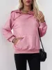 Perfee Oblique Zipper Long Sleeve Hoodie sold by Charming Charlie