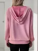 Perfee Oblique Zipper Long Sleeve Hoodie sold by Charming Charlie