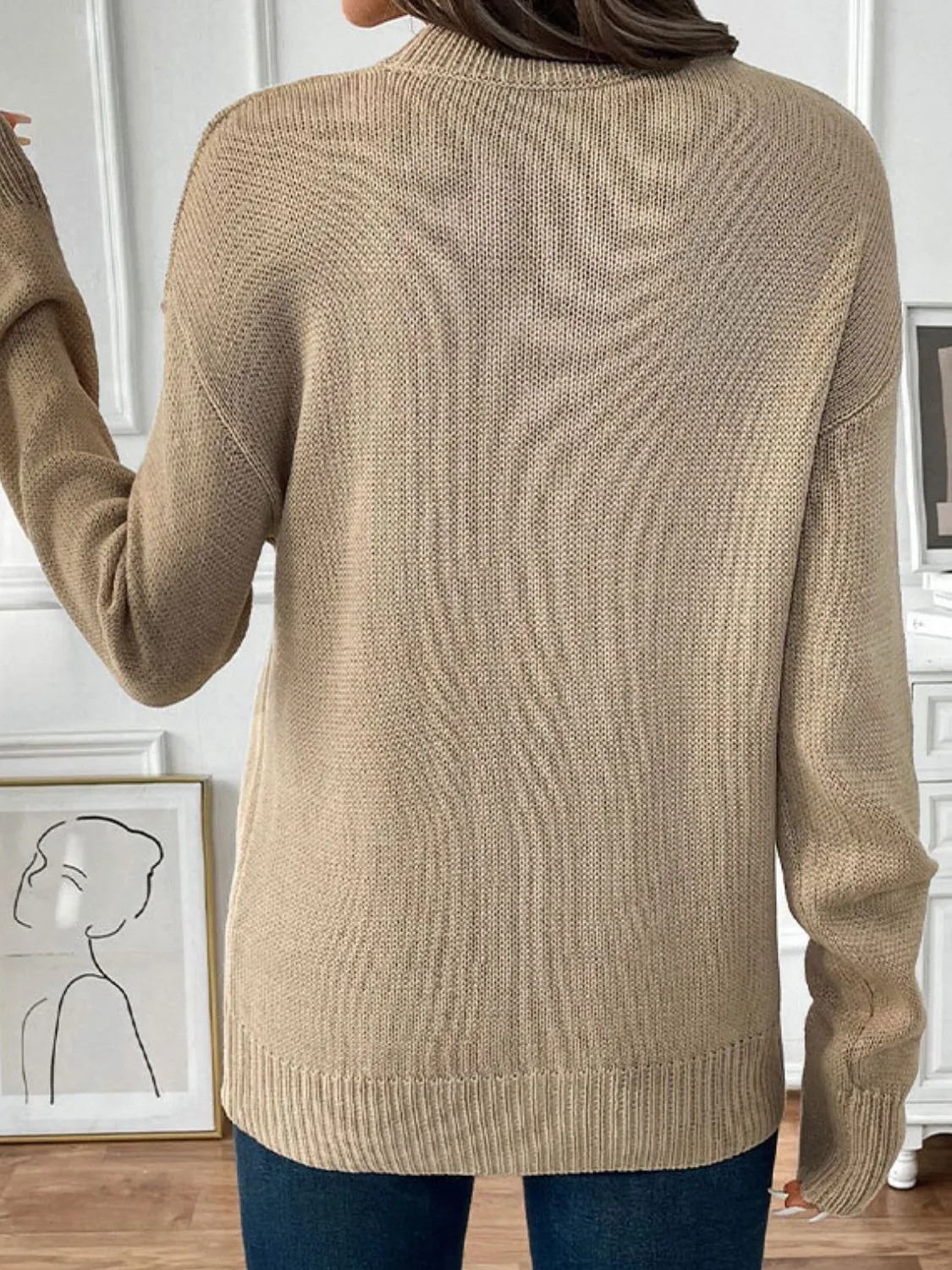 Perfee Cherry Round Neck Long Sleeve Sweater sold by Charming Charlie product image thumbnail 2