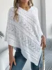 Cable-Knit Openwork Three-Quarter Sleeve Sweater sold by Charming Charlie