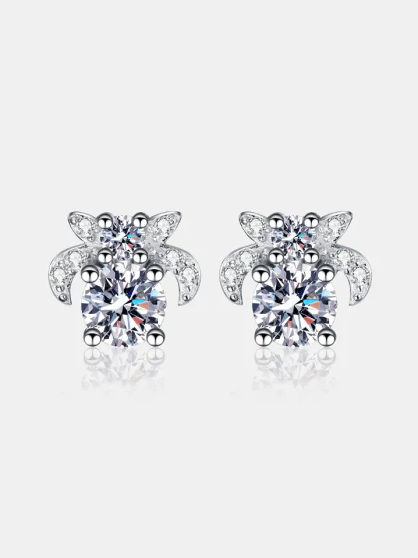 1 Carat Moissanite 925 Sterling Silver Stud Earrings sold by Charming Charlie
