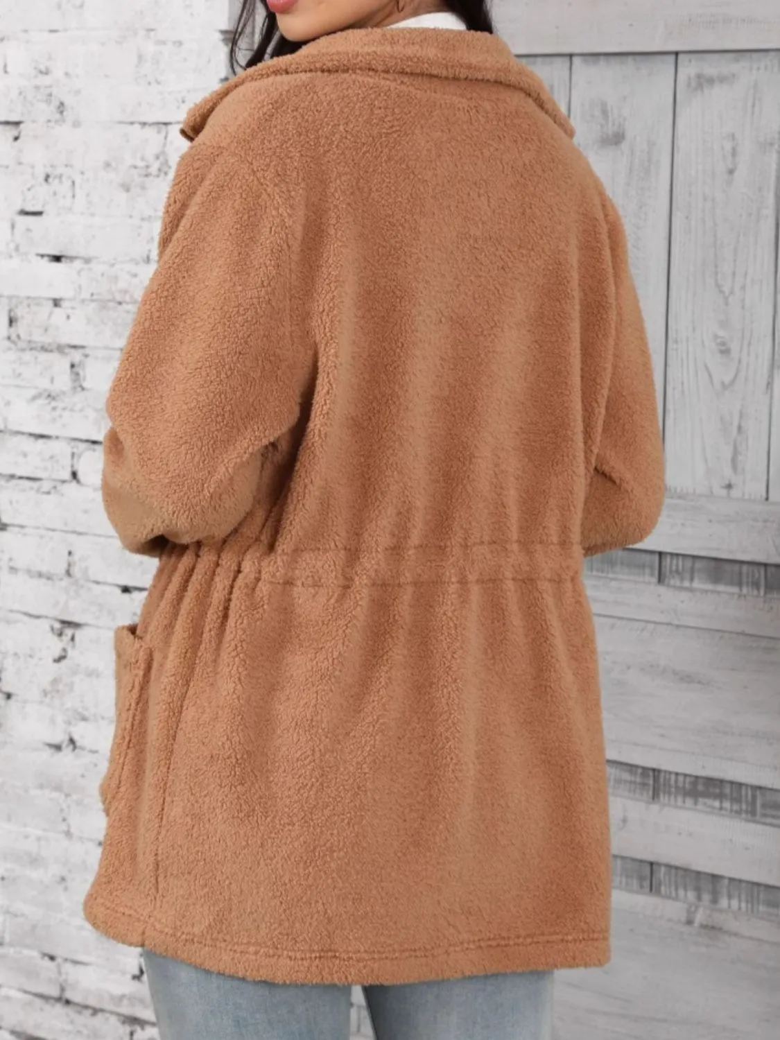 Drawstring Zip Up Long Sleeve Outerwear sold by Charming Charlie product image thumbnail 2