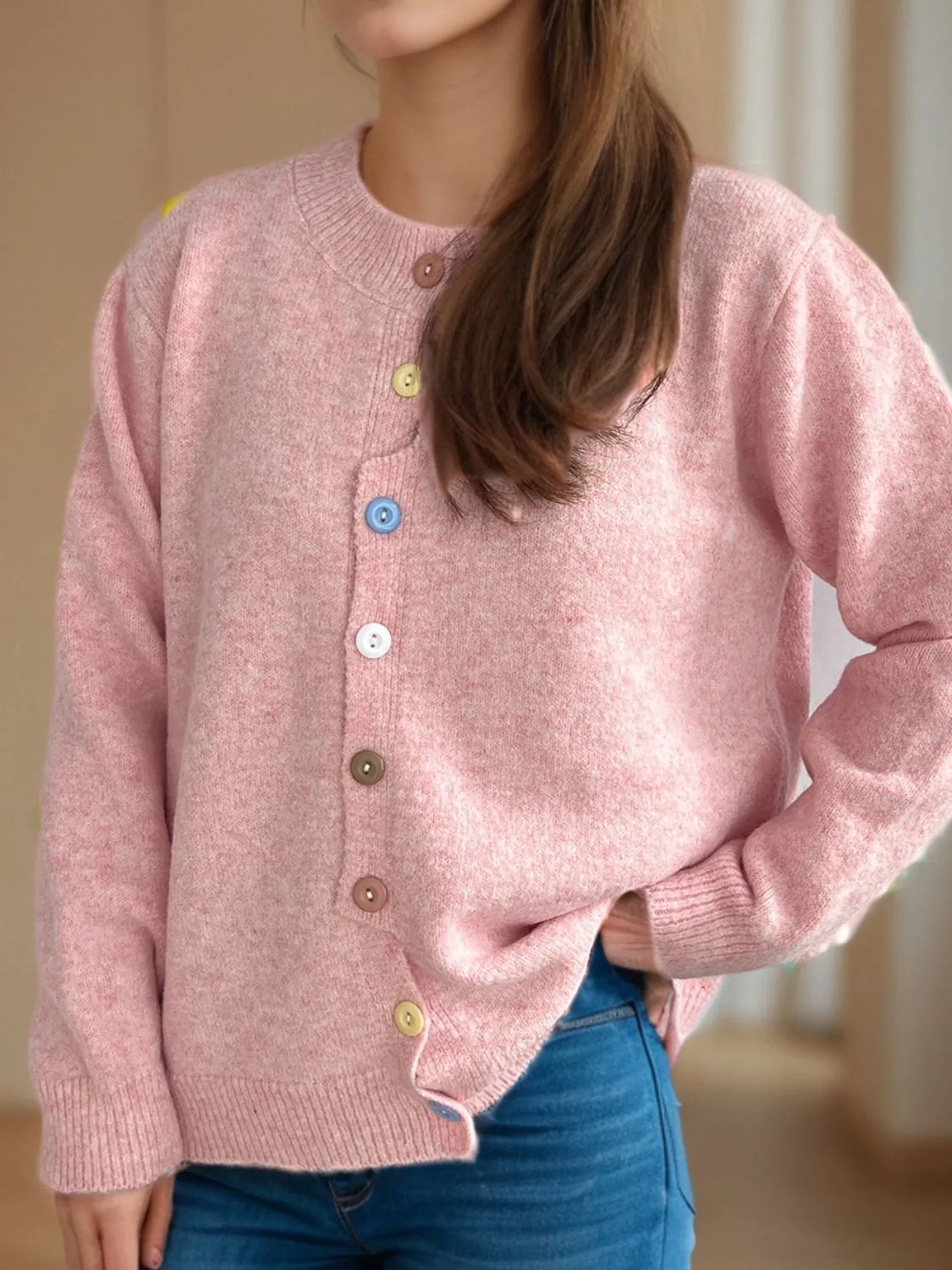 Button Down Long Sleeve Cardigan sold by Charming Charlie product image thumbnail 2