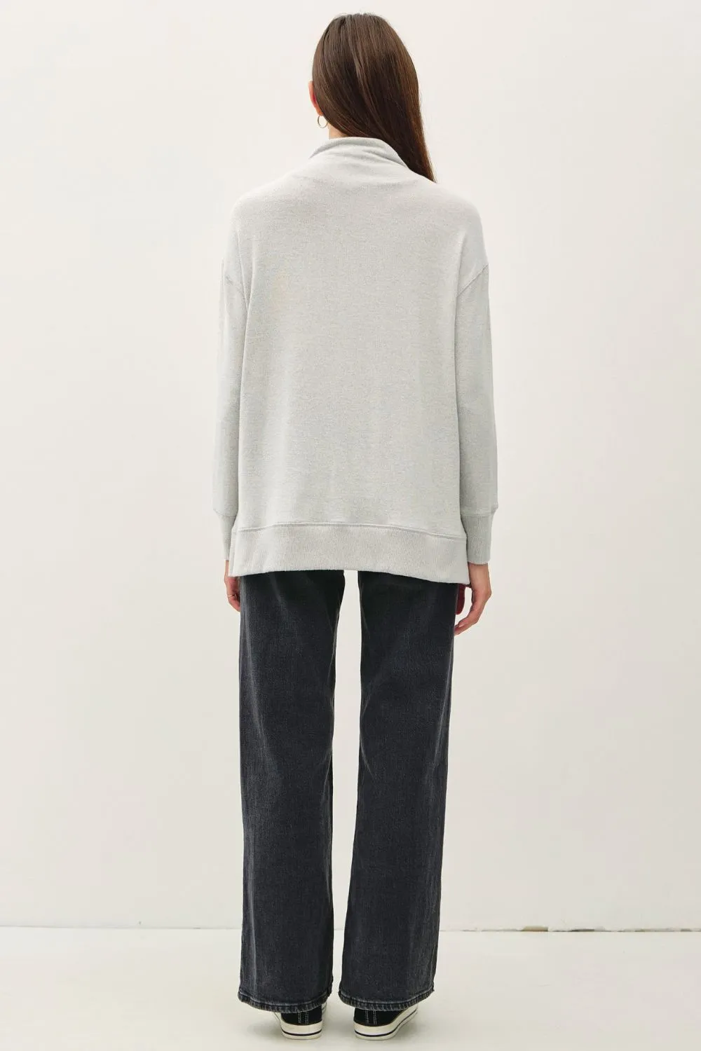 Be Cool Side Slit Mock Neck Long Sleeve Tunic Top sold by Charming Charlie product image thumbnail 2