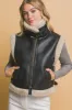 Love Tree Sherpa Zip Up Vest with Pockets sold by Charming Charlie