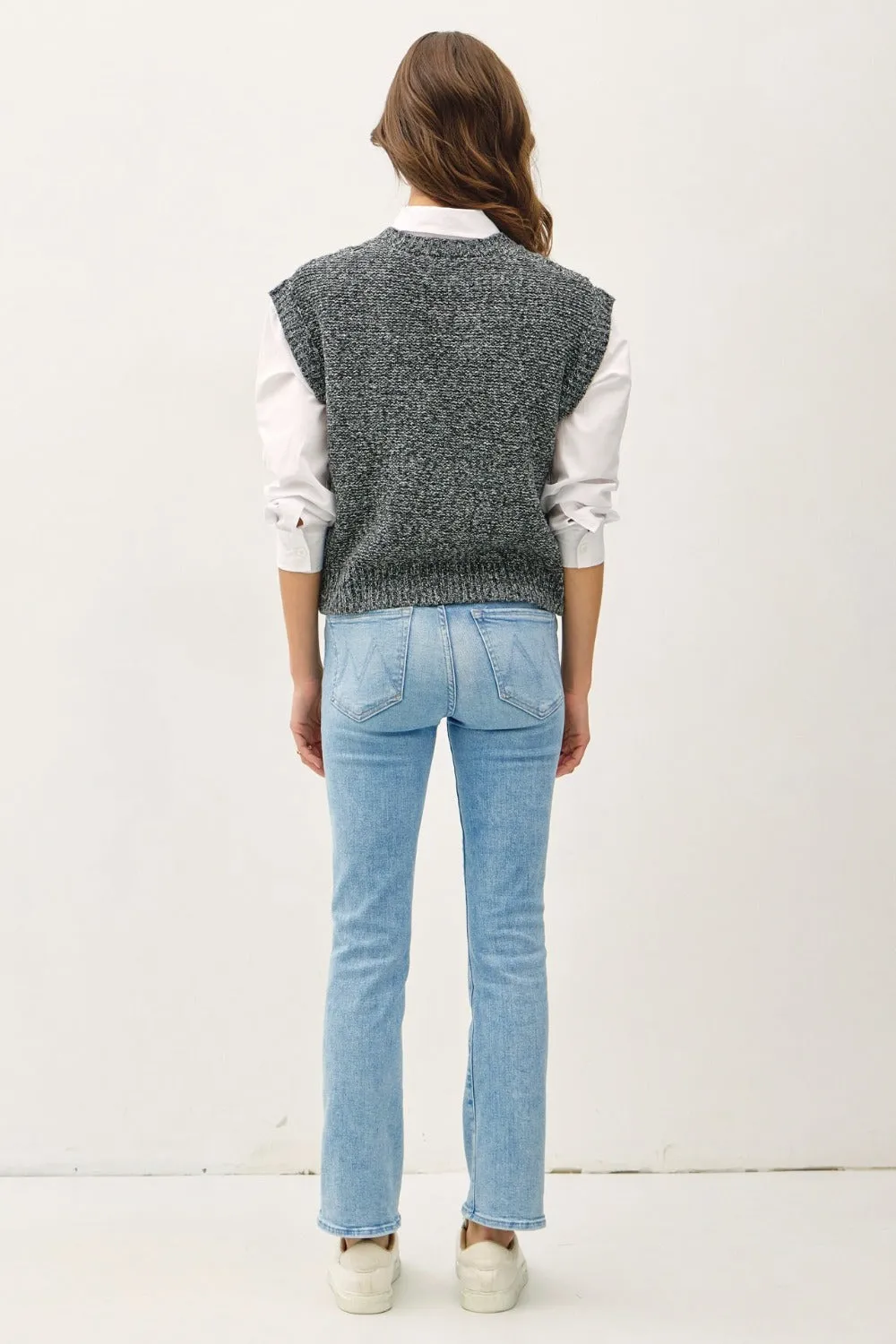 Be Cool Cable Knit V-Neck Sweater Vest sold by Charming Charlie product image thumbnail 2
