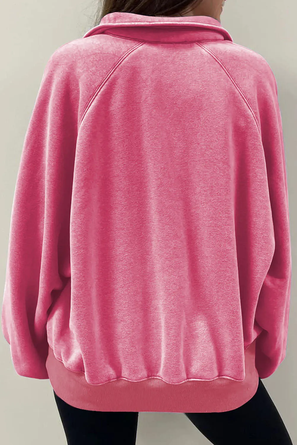 Half Snap Long Sleeve Sweatshirt sold by Charming Charlie product image thumbnail 5