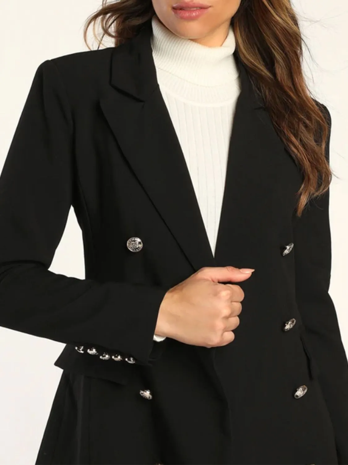 Lapel Collar Long Sleeve Blazer sold by Charming Charlie product image thumbnail 4