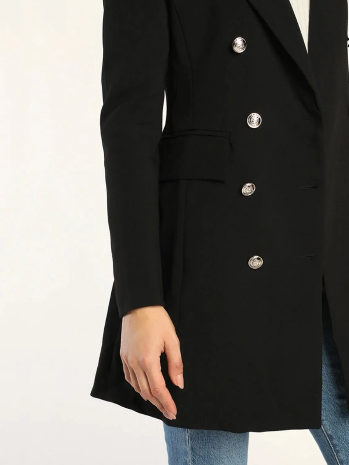 Lapel Collar Long Sleeve Blazer sold by Charming Charlie product image thumbnail 3