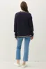 Be Cool Contrast Trim Cable-Knit V-Neck Cardigan sold by Charming Charlie