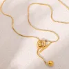 Stainless Steel Bead Necklace sold by Charming Charlie