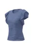 Textured Round Neck Cap Sleeve Top sold by Charming Charlie