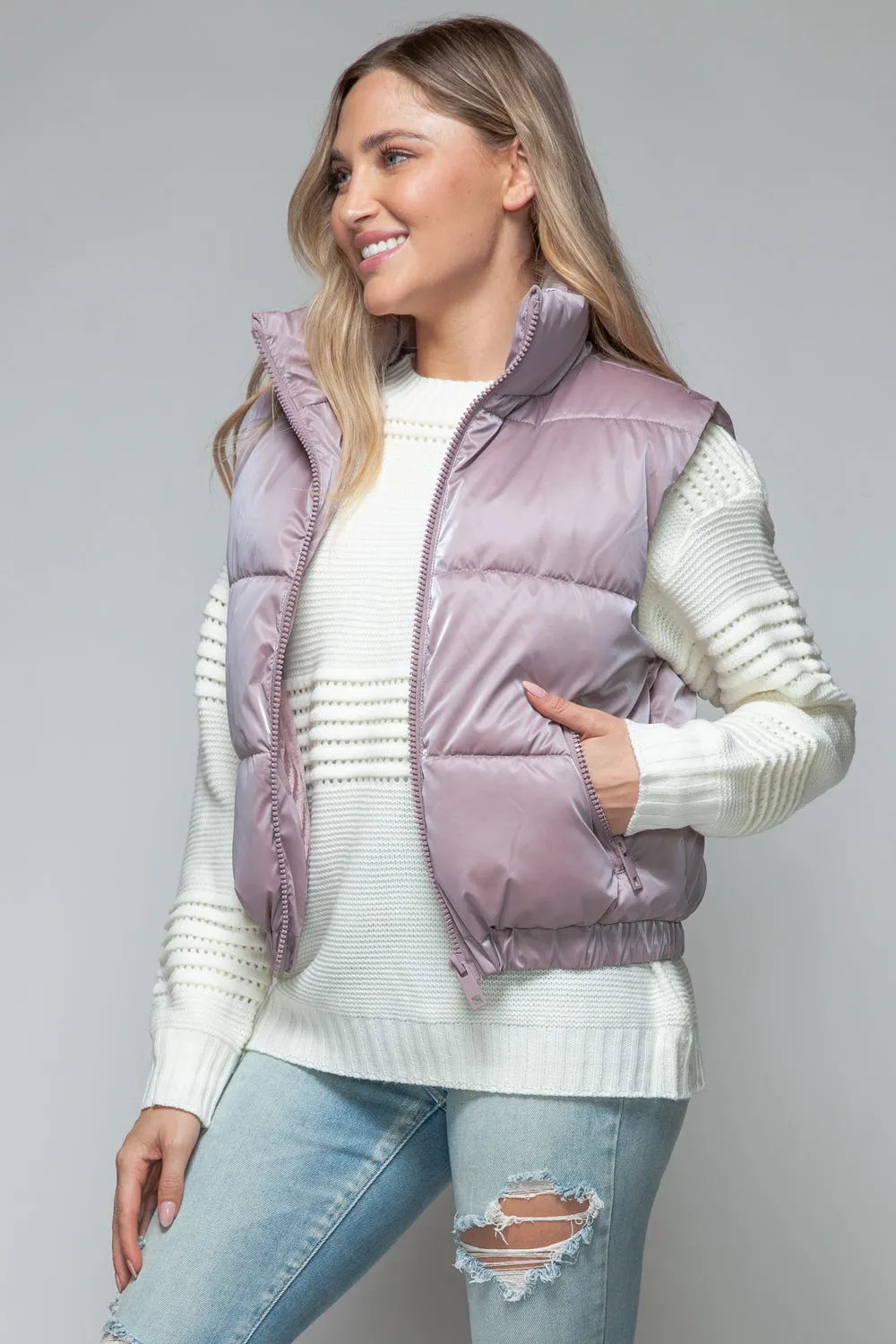 Snobbish Fine Fur Lining Quilted Vest sold by Charming Charlie product image thumbnail 5