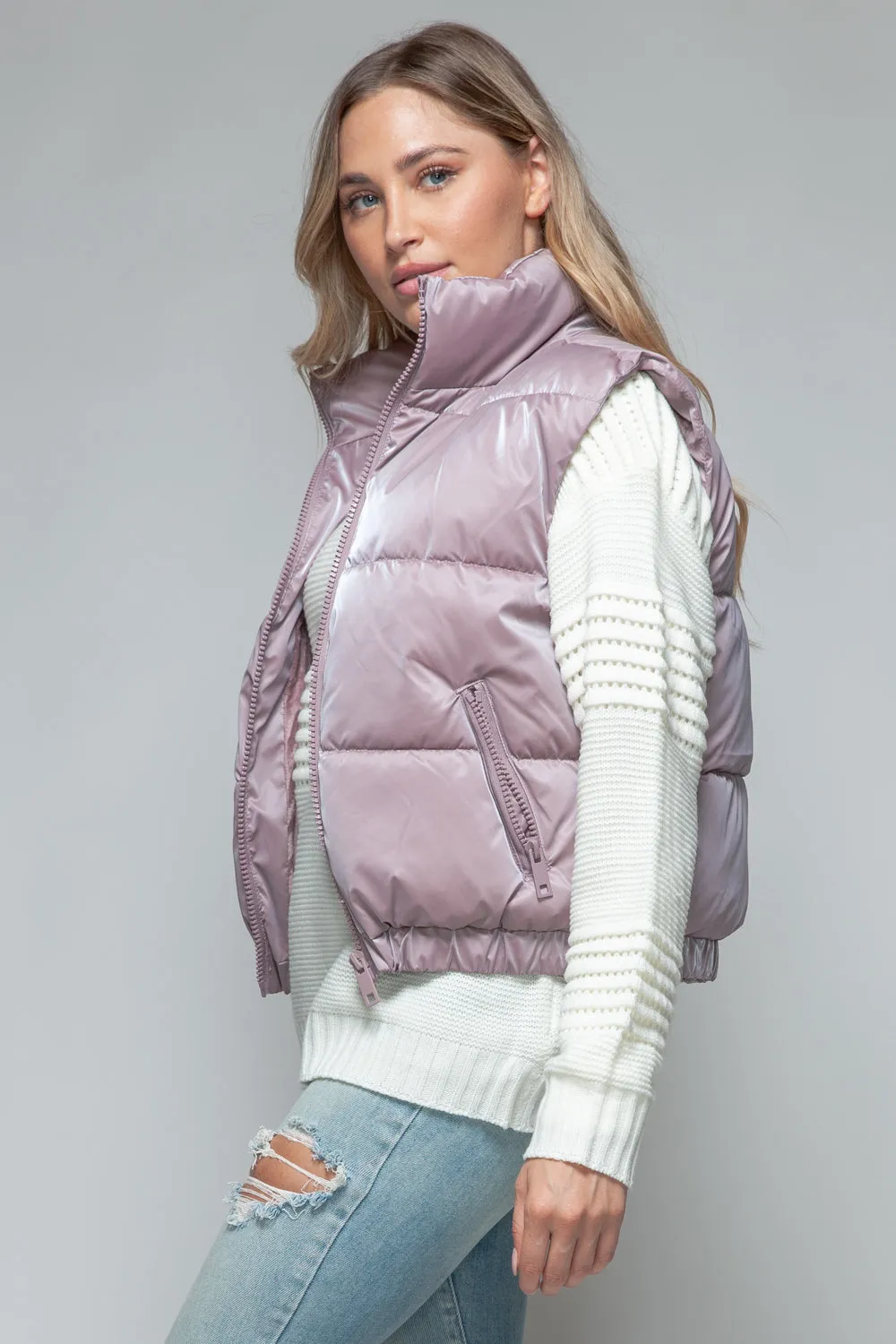 Snobbish Fine Fur Lining Quilted Vest sold by Charming Charlie product image thumbnail 4