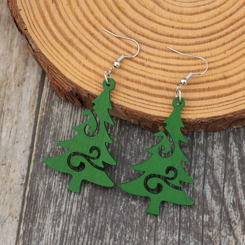 Christmas Tree Wooden Earrings sold by Charming Charlie product image thumbnail 3