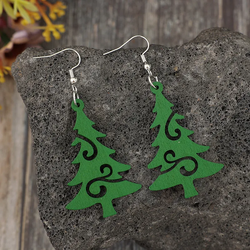 Christmas Tree Wooden Earrings sold by Charming Charlie product image thumbnail 4